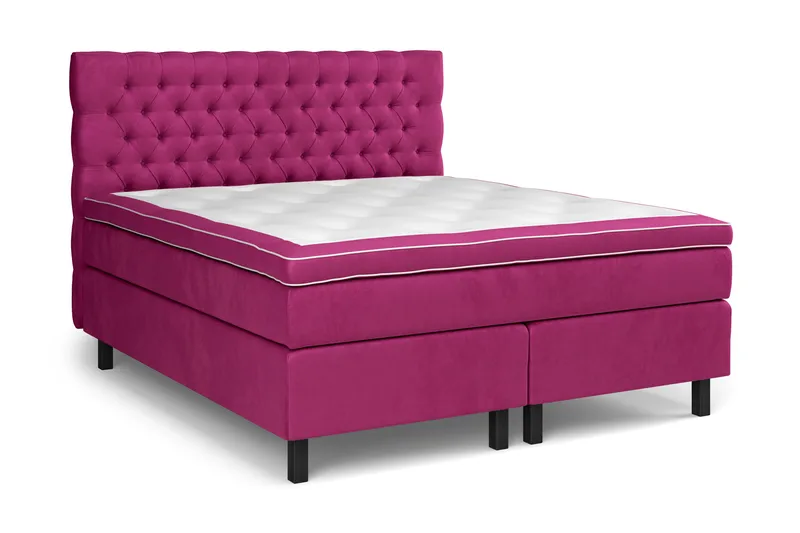 Celine Kontinentalsäng 160x200cm - Rosa/Sammet - Möbler - Säng - Kontinentalsäng