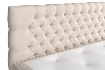 Celine Kontinentalsäng 210x210cm - Beige/Sammet - Möbler - Säng - Komplett sängpaket