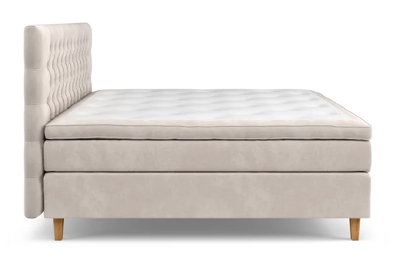 Celine Kontinentalsäng 210x210cm - Beige/Sammet - Möbler - Säng - Komplett sängpaket