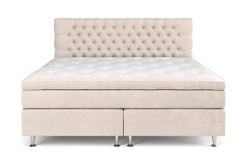 Celine Kontinentalsäng 210x210cm - Beige/Sammet - Möbler - Säng - Komplett sängpaket