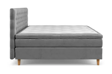 Celine Kontinentalsäng 210x210cm - Grå/Sammet - Möbler - Säng - Komplett sängpaket