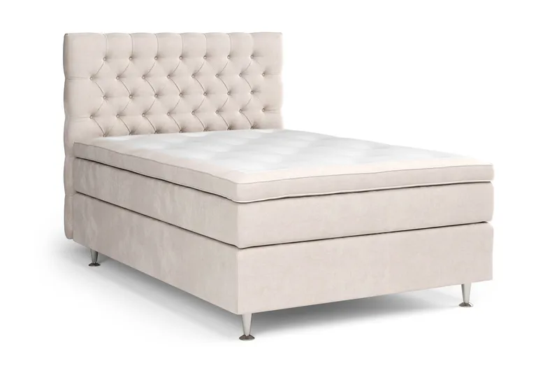 Celine Sängpaket 120x200 cm - Beige/Sammet - Möbler - Säng - Kontinentalsäng