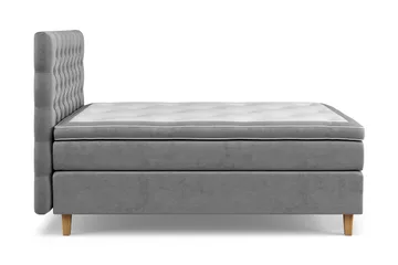 Celine Sängpaket 120x200 cm - Grå/Sammet - Möbler - Säng - Komplett sängpaket