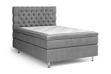 Celine Sängpaket 120x200 cm - Grå/Sammet - Möbler - Säng - Komplett sängpaket