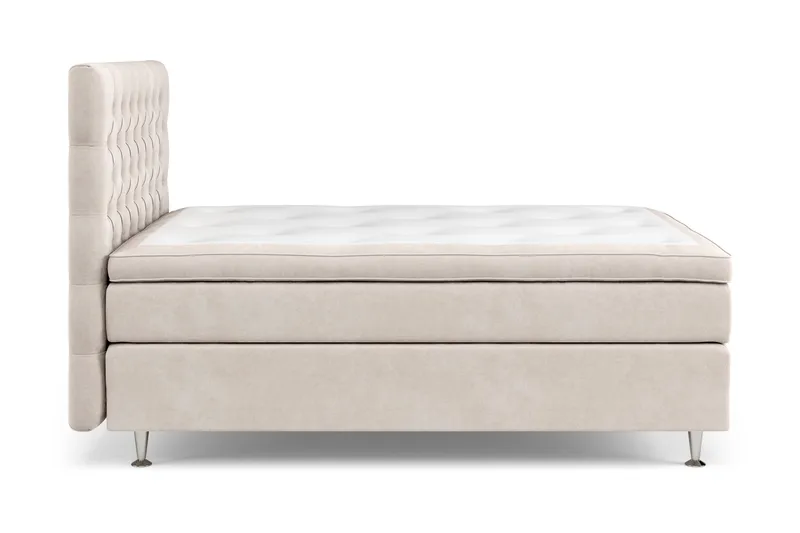 Celine Sängpaket 140x200cm - Beige / Sammet - Möbler - Säng - Komplett sängpaket
