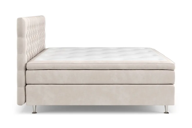 Celine Sängpaket 160x200cm - Beige / Sammet - Möbler - Säng - Komplett sängpaket