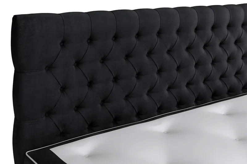 Celine Sängpaket 160x200cm - Svart/Sammet - Möbler - Säng - Komplett sängpaket
