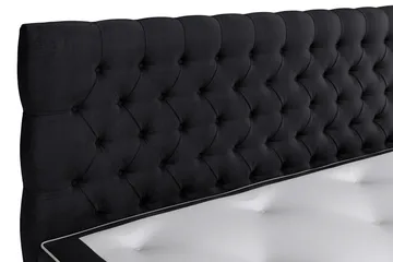 Celine Sängpaket 160x200cm - Svart/Sammet - Möbler - Säng - Komplett sängpaket