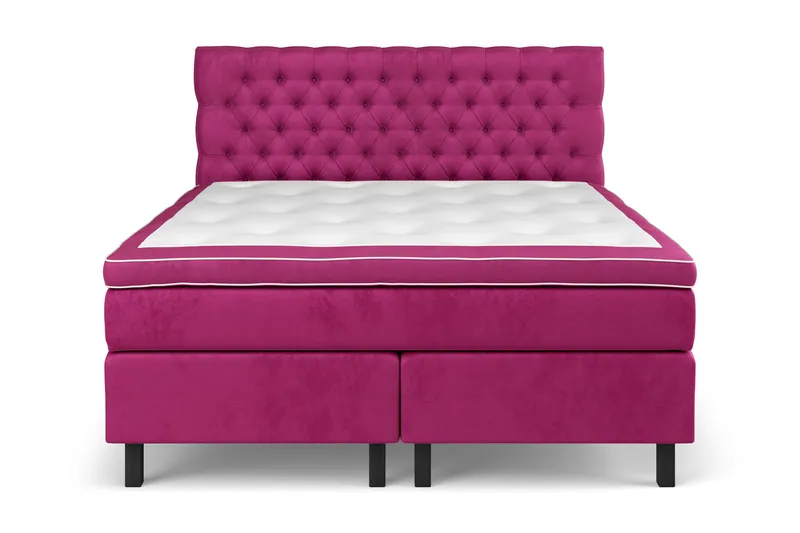 Celine Sängpaket 180x200 cm - Rosa/Sammet - Möbler - Säng - Kontinentalsäng
