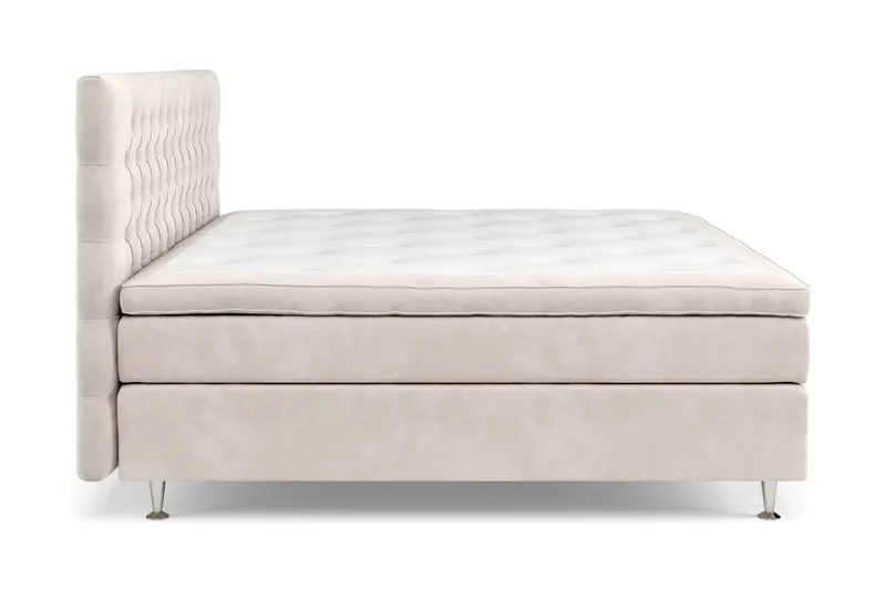 Celine Sängpaket 210x210cm - Beige/Sammet - Möbler - Säng - Komplett sängpaket