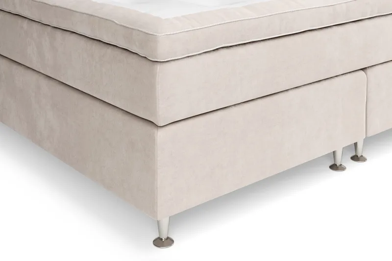 Celine Sängpaket 210x210cm - Beige/Sammet - Möbler - Säng - Komplett sängpaket