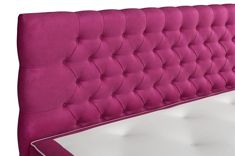 Celine Sängpaket 210x210cm - Rosa/Sammet - Möbler - Säng - Kontinentalsäng