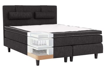 Charleston Komplett Sängpaket160x200 cm - Svart - Möbler - Säng - Komplett sängpaket