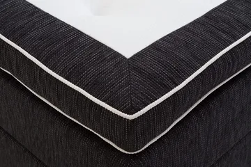 Charleston Kontinentalsäng 120x200 Fast Polyeterskum - Svart - Möbler - Säng - Enkelsäng