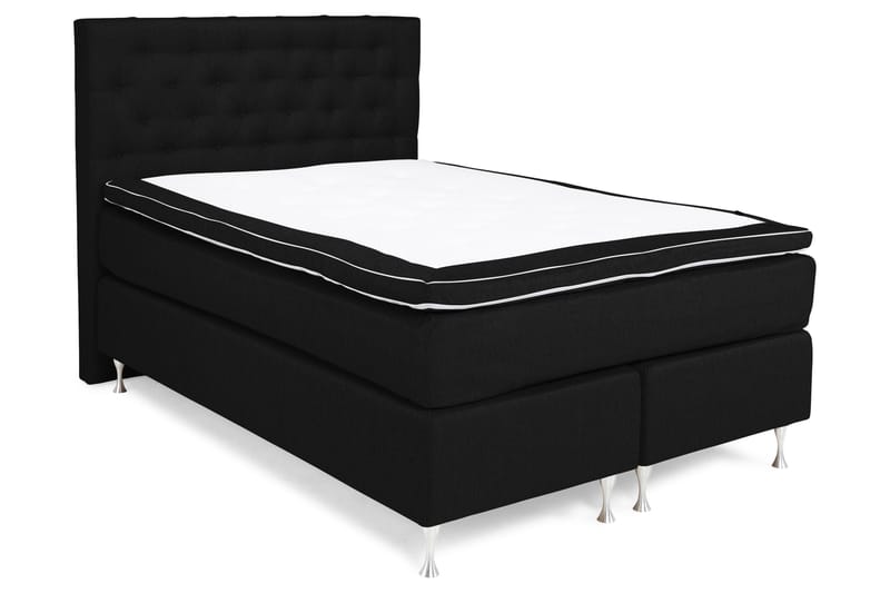 Cloud Komplett Sängpaket 140x200 - Svart/Vit - Möbler - Säng - Komplett sängpaket