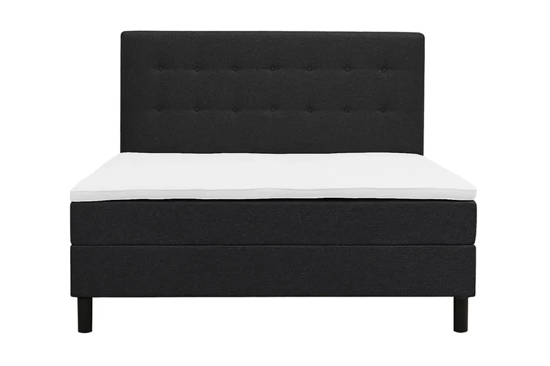 complete continental bed Basic Home Dream Black 160x200 With headboard, Svart