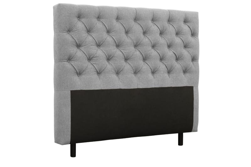 Coral Komplett Sängpaket – Kontinentalsäng 140x200 cm i Tyg med Sänggavel + Bäddmadrass - Grå - Möbler - Säng - Komplett sängpaket