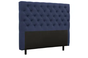 Coral Komplett Sängpaket – Kontinentalsäng 180x200 cm i Tyg med Sänggavel + Bäddmadrass - Blå - Möbler - Säng - Komplett sängpaket