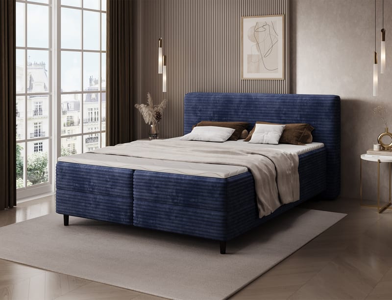 Cortiko Sängpaket Kontinentalsäng med förvaring 140x200 cm - svart - Möbler - Säng - Kontinentalsäng