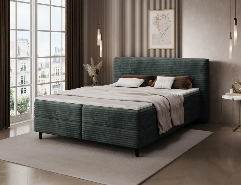 Cortiko Sängpaket Kontinentalsäng med förvaring 180x200 cm - svart - Möbler - Säng - Kontinentalsäng