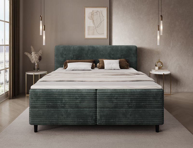 Cortiko Sängpaket Kontinentalsäng med förvaring 180x200 cm - svart - Möbler - Säng - Kontinentalsäng
