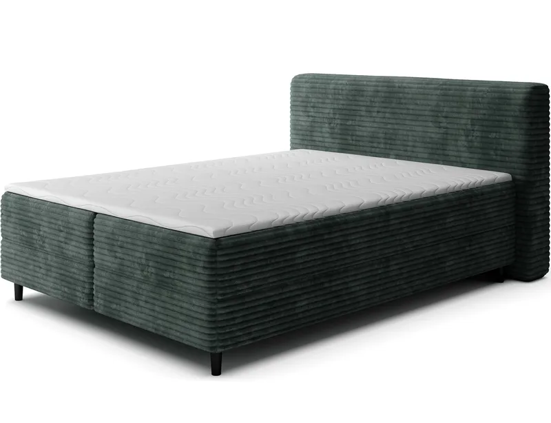 Cortiko Sängpaket Kontinentalsäng med förvaring 180x200 cm, svart