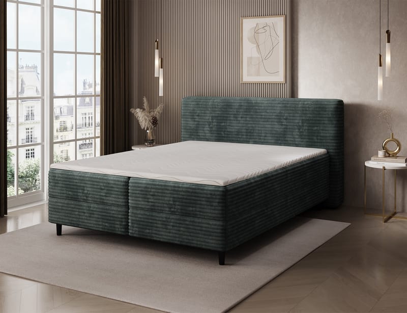 Cortiko Sängpaket Kontinentalsäng med förvaring 180x200 cm - svart - Möbler - Säng - Kontinentalsäng