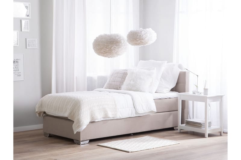 Denae Kontinentalsäng 90x200 cm - Beige/Silver - Möbler - Säng - Enkelsäng