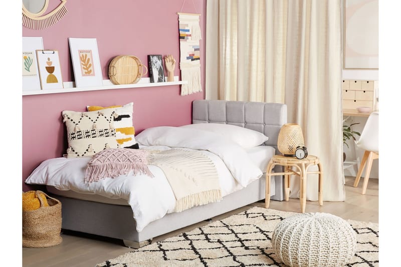 Denae Kontinentalsäng 90x200 cm - Grå/Silver - Möbler - Säng - Enkelsäng