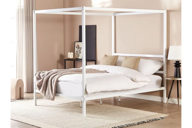 Denaya Himmelsäng 140x200 cm - Vit - Möbler - Säng - Himmelsäng