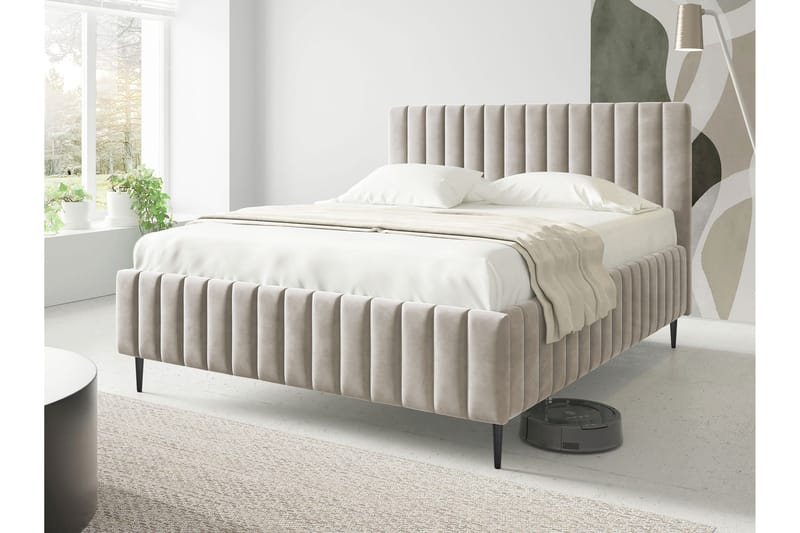 Desio Förvaringssäng 180x200 cm, Beige