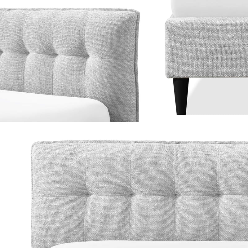 Deyros Sängram 180x200 cm - grå - Möbler - Säng - Sängram & sängstomme