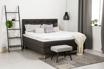 Diplomat Kontinentalsäng 160x200 - Mörkgrå - Möbler - Säng - Komplett sängpaket