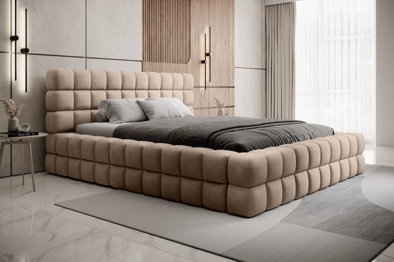 Dizzle Sängram 140x200 cm - Beige - Möbler - Säng - Sängram & sängstomme