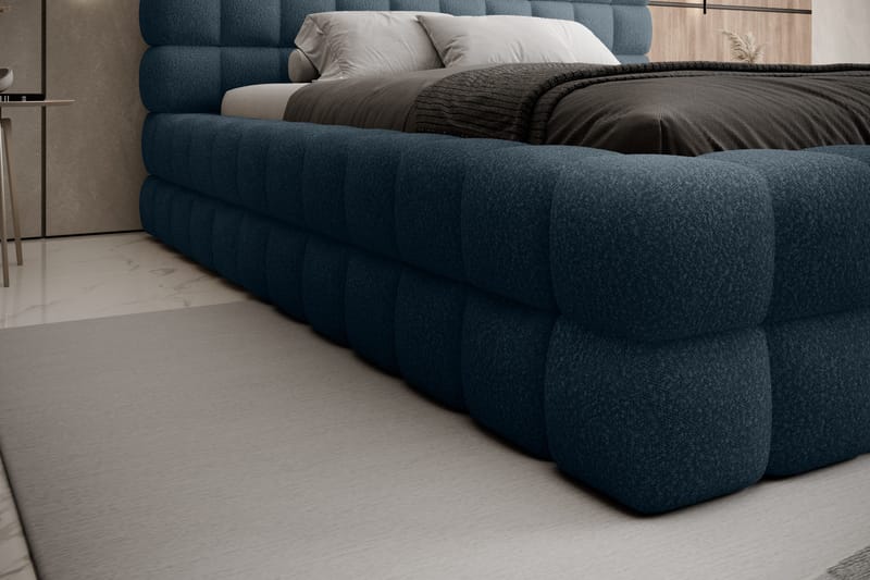 Dizzle Sängram 140x200 cm - Blå - Möbler - Säng - Sängram & sängstomme