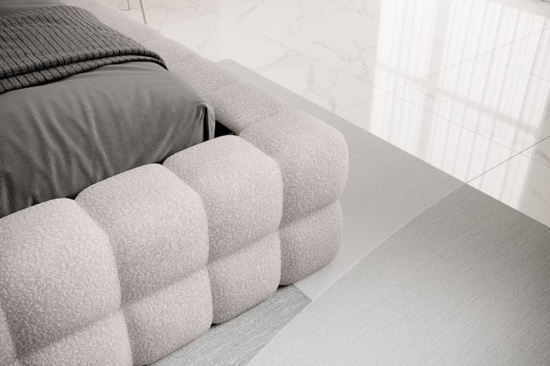 Dizzle Sängram 140x200 cm - Grå - Möbler - Säng - Sängram & sängstomme