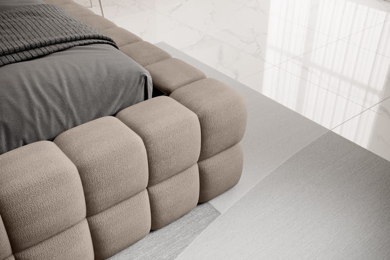 Dizzle Sängram 140x200 cm - Mörkbeige - Möbler - Säng - Sängram & sängstomme