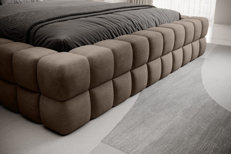 Dizzle Sängram 140x200 cm - Mörkbeige - Möbler - Säng - Sängram & sängstomme