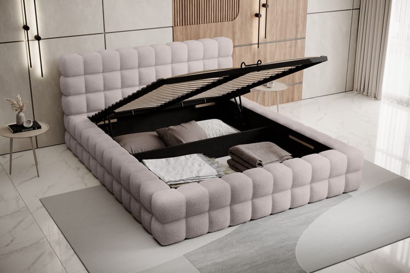 Dizzle Sängram 140x200 cm - Rosa - Möbler - Säng - Sängram & sängstomme