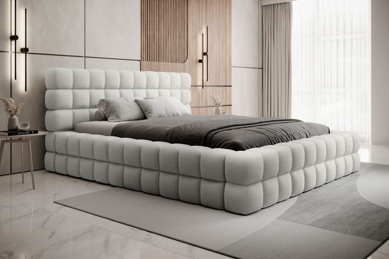 Dizzle Sängram 140x200 cm - Vit - Möbler - Säng - Sängram & sängstomme