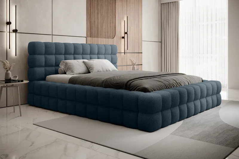 Dizzle Sängram 160x200 cm - Blå - Möbler - Säng - Sängram & sängstomme