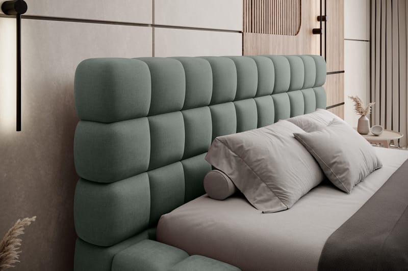 Dizzle Sängram 160x200 cm - Grön - Möbler - Säng - Sängram & sängstomme