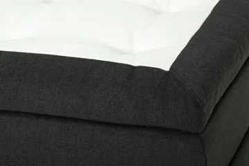 Dolly Kontinentalsäng 180x200cm Memoryfoam - Mörkgrå Svarta Ben - Möbler - Säng - Kontinentalsäng