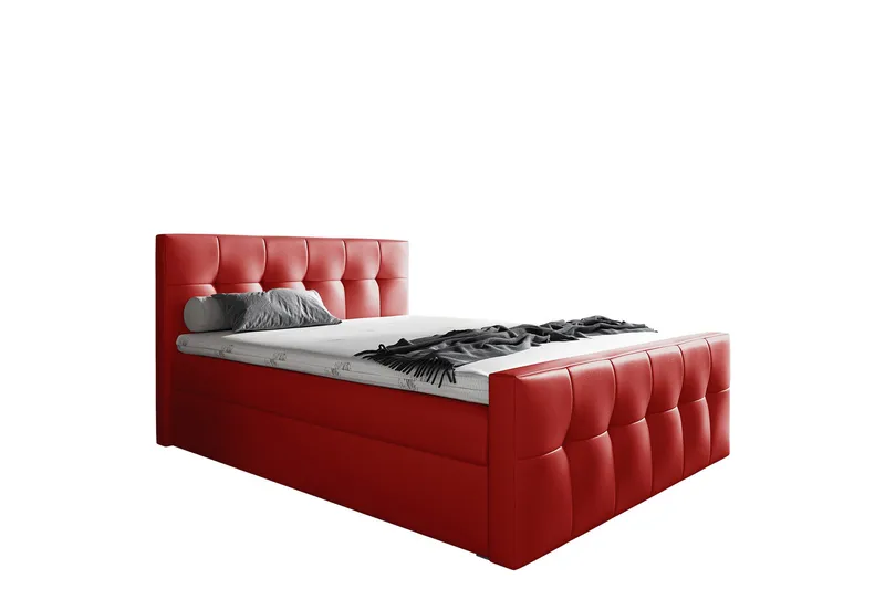 Doncaster Sängpaket Kontinentalsäng 200x200 cm, Röd