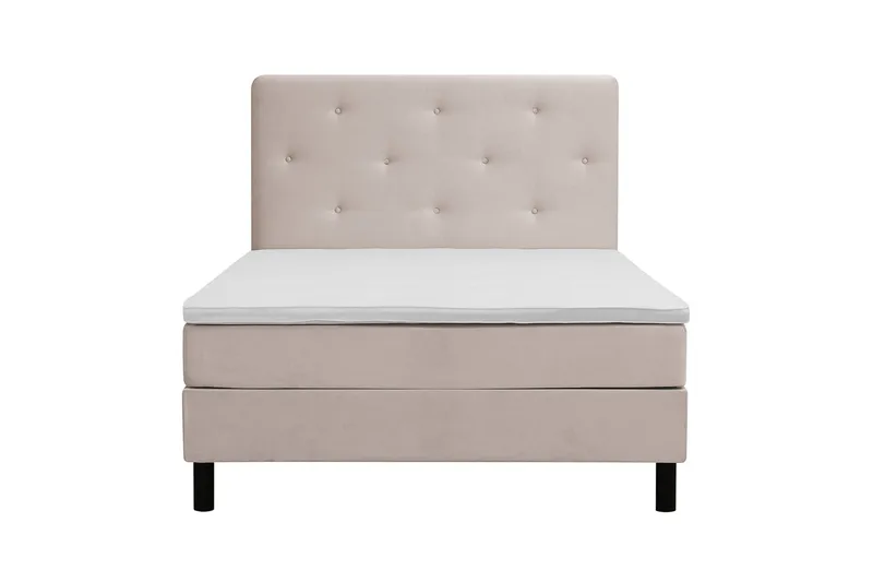 Dream Komplett Sängpaket 140x200 cm Assymetriska knappar, Beige