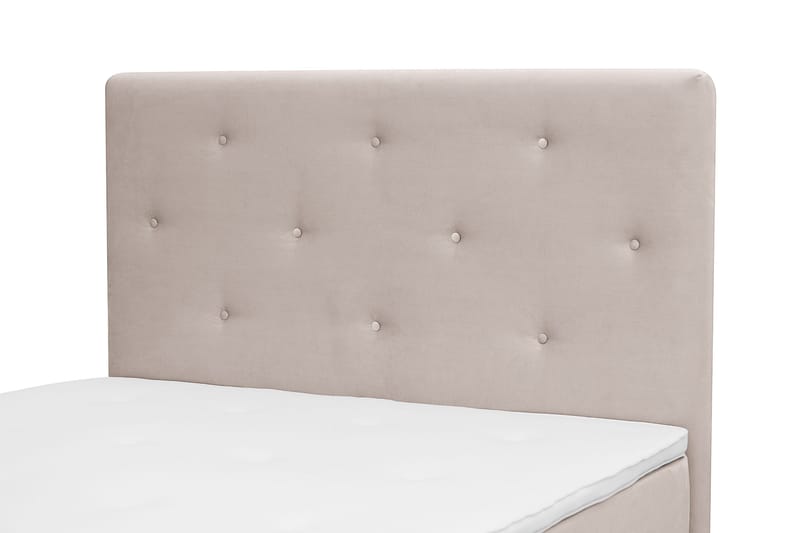 Dream Komplett Sängpaket 140x200 cm Assymetriska knappar - Beige - Möbler - Säng - Kontinentalsäng