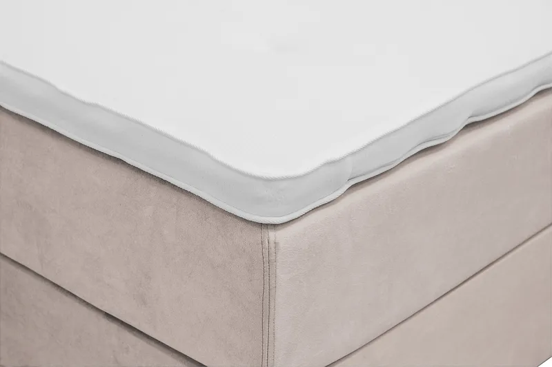 Dream Komplett Sängpaket 140x200 cm Assymetriska knappar - Beige - Möbler - Säng - Kontinentalsäng