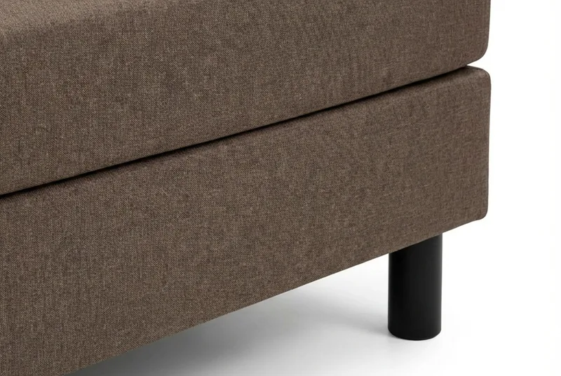 Dream Komplett Sängpaket 140x200 cm Assymetriska knappar - Brun - Möbler - Säng - Kontinentalsäng