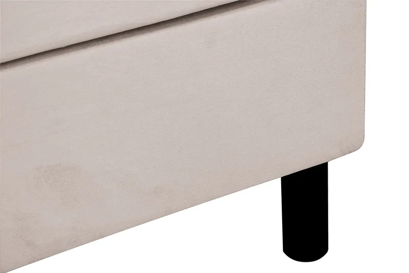 Dream Komplett Sängpaket 150x200 cm Assymetriska knappar - Beige - Möbler - Säng - Kontinentalsäng