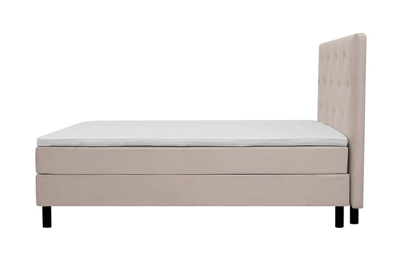Dream Komplett Sängpaket 150x200 cm Assymetriska knappar - Beige - Möbler - Säng - Kontinentalsäng